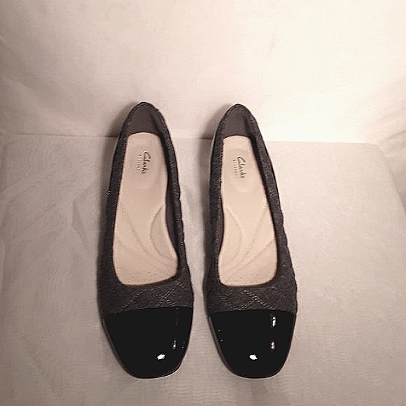 Clarks Artisan Tealia Sera Black Grey Officecore Corpcore Shoes Pumps - Picture 2 of 5